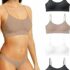 ALL OF SHE 6 Pezzi di Biancheria Intima da Donna in Cotone Brasiliano, Slip in Pizzo Morbido Hipster Sexy Panties Mutande da Donna morbide, Taglie Confezione – B0DXZHC4BW