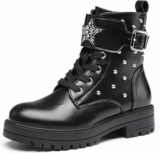 DREAM PAIRS Stivaletti Bambina Inverno Borchiati – B0B2V8N2X4