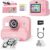 Macchina Fotografica Bambini Istantanea, 2,4 Pollici 1080P Fotocamera Bambini Selfie con Carta da Stampa e 32GB Scheda, Giocattolo Regalo di Natale Bambino e Bambina 3 4 5 6 7 8 Anni (Rosa) – B0D86FCL7Q