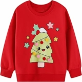 FILOWA Felpa per Bambina, Ragazza Unicorno Ricamo Pullover Maglione Cotone Manica Lunga Maglietta Casual Top, Bambine e Ragazze Senza Cappuccio Felpe 2-7 Anni, Rosa/Gris – B0FPM54TRW