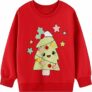 FILOWA Felpa per Bambina, Ragazza Unicorno Ricamo Pullover Maglione Cotone Manica Lunga Maglietta Casual Top, Bambine e Ragazze Senza Cappuccio Felpe 2-7 Anni, Rosa/Gris – B0FPM54TRW