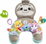 Fisher-Price Cuscino Bradipo Dolce Relax con 10 Minuti di Musica, Vibrazioni Calmanti e 2 Giocattoli, per Neonati 0+mesi, GRR01 – B08LDWK96K
