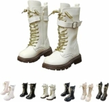 Generisch Stivali invernali foderati per ragazze e bambini caldi stivali da equitazione con pile foderato in pelle stivali con cerniera laterale stivali da neve impermeabili – B0GGHQSM1F