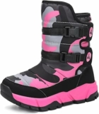 Mishansha Bambini Stivali da Neve Ragazze Caldo Fodera Stivaletti Invernali Ragazzi Scarpe Comodo Antiscivolo – B0FC6D851R