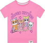 Disney Super Kitties Tshirt Bambino, Maglietta Bambina a Maniche Corte, Abbigliamento Estivo per Bambina – B0GWQWPZTV