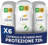 Dove Deodorante Stick Go Fresh Cetriolo e Tè Verde, Deodorante Antitraspirante, Protezione Fino a 72 Ore, con Pro-Ceramide Technology e Ingredienti Idratanti, Deodorante Uomo e Donna, 6 Pezzi da 50ml – B0DTV5MQMK