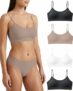 Risalti Reggiseno Senza Ferretto Spalla Stretta 3 pz – Bralette Donna Senza Cuciture ed Etichette, Reggiseno Donna in Microfibra Elasticizzata, Brassiere, Top Morbido, Intimo – Made in Italy – B0BZYWRBHN
