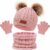 Enwokran 3 Pezzi Bambini Berretto Sciarpa Inverno Sciarpa e Guanti Set,Cappello con Pompom a Maglia Termico Cappelli e Scaldacollo con Fodera in Pile a Doppio Strato per Ragazzi Ragazze 2-6 Anni – B0CCGMSGM8
