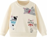 Pilipulu Felpa Bambina Senza Cappuccio Pullover Bimba in Cotone Maglione Bambina Girocollo con Unicorno per Bambine e Ragazze 2-8 Anni – B0FH79ZLSH