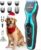 oneisall Tagliacane silenzioso, tagliacapelli professionale per cani e gatti, tagliacapelli elettrico per animali domestici con motore potente da 7000RMP, adatto per peli spessi e opachi (Blu) – B0BZYL9DZR