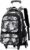 Amythe Zaino Trolley Scuola Media e Superiore, 40L Zaino con 6 Ruote per Ragazzo Adolescenti 10-24 anni, Zainetto Casual con Rotelle per Viaggi, Staccabile e Impermeabile -Nero – B0DKKFPQG9