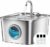 Fontanella per Gatti Acciaio Inox: 2,6L Fontana per Gatti, Ultra Silenzioso, Quadruplo Filtrazione, Cavo Automatico Fontanella Gatto con Rubinetto 3 Filtri e 3 Spugne LED, Facile da Pulire – B0FN3K2DTK