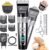 Gimars 4-in-1 Tosatrice Silenziosa per Cani Professionale, Rasoio per Cani 7000 RPM, Kit Toelettatura Animale Domestico Senza Fili, Tosatore Elettrica per Gatti Pelo Lungo Ricaricabile USB, Argento – B0DM1VMHNN