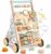 Weilim Carrello Primi Passi Legno Bambini, Giochi Montessori 12+ Mesi | 10 Attività Sensoriali, Velocità e Altezza Regolabili, Xilofono Labirinto Perle Specchio, Regalo Bambini e Bambine – B0FD3MV4WZ
