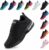 Hitmars Scarpe Running Donna Scarpe Ginnastica Scarpe Corsa Sportive Air Sneakers Traspiranti Leggero Camminata Running Fitness Jogging Casual Scarpa Nero EU 36-42 – B0DHXR62SD