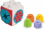 Clementoni- Soft Sensory Activity Cube-Set Costruzioni Prima Infanzia, Mattoncini Morbidi Clemmy, Blocchi Bambini 6 Mesi, Gioco Sensoriale, Impilabili E Lavabili, Made in Italy, Multicolore, 17902 – B0CTN2L4QD