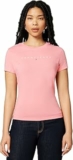Tommy Jeans Donna T-Shirt Maniche Corte Linear Slim Fit – B0FDFHP46P