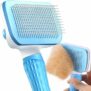ACE2ACE Spazzola Gatto Cane Pelo Lungo e Corto, Autopulente Spazzola Morbida per Gatti e Cani, Cardatore per Cani Gatti, Brush per Barboncino,Golden Retriever,Labrador,Husky,Bulldog,Maltese, Blu – B08881PMQB