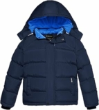 Wantdo Giacca Caldo Invernale Parka con Cappuccio Antivento Cappotto da Esterno Trapuntato Giubbotto in Cotone da Trekking Bambino – B089NPZL91