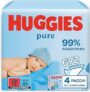 Huggies Pure Salviette Umidificate per Bambini, 12 Pacchi da 56 Pezzi (3+1) – B017UO2QJQ