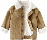 Volunboy Bambino Ragazzi Giacca in Pile Foderata, L’Autunno Inverno Sherpa Bambini Felpato Cappotto Giubbotto – B0BLVQBNN7