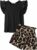 Arshiner Set di Abbigliamento per Ragazze T-shirt Estiva Pantaloncini Completo Bambini Cotone Maniche Volant Set di Abbigliamento per il Tempo Libero Moda Due Pezzi Ragazze con Tasca 6-14 Anni – B0DLBGQ61J