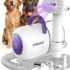 BAKAJI Passeggino per Animali Domestici Carico Massimo 15kg, Carrozzina per Cani e Gatti Pieghevole e Salvaspazio con Cestello Portaoggetti e Ruote Bloccabili, Cappottina Protettiva Anti UV (Rosa) – B0FHWKMM96