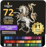 Castle Art Supplies – Set di 72 matite colorate, per adulti o bambini, per creazioni artistiche, libri da colorare o per la scuola, serie morbida dai colori vivaci – B06ZZNF7GS