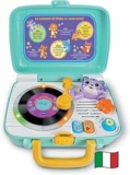 VTech Wisky, Micio Giradischi, Giradischi per Bambini, 5 Dischi Fronte-Retro, Regolazione Volume, Valigetta Inclusa, 6 Canzoni, Lingua Italiana, Batterie Incluse, 1-4 Anni – B0D9281DW1
