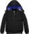 Wantdo Giacca Caldo Invernale Parka con Cappuccio Antivento Cappotto da Esterno Trapuntato Giubbotto in Cotone da Trekking Bambino – B07QSQP77K