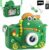 Macchina Fotografica Bambini Dinosauro, 2″ 1080P Fotocamera Bambini, HD Selfie Fotocamera Per Bambini 32G, Regalo per bambino e bambina 3 4 5 6 7 8 9 10 11 12 Anni, Regali Giocattolo (Verde) – B0CYGPYHBL