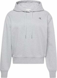 Calvin Klein Donna Felpa con Cappuccio Monogram Terry con Logo – B0DSY9G46W