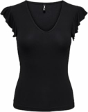 ONLY Onlmay Life S/S Frill V-Neck Top Box Jrs Onlmay Life S/S Frill V-Neck Top Box Jrs Donna (Pacco da 1) – B08VD1V8BV