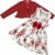 Vicloon Vestito e Cardigan per Bambine, Vestito Floreale Senza Maniche, Manica Lunga Cappotto Volant, 2 Pezzi Abiti per Ragazze 3-5 Anni – B0FHHTDGJF