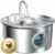 Fontanella per Gatti Acciaio Fontana Gatto: Fontana per Gatti Automatico – 2.6L Fontanella Gatto – Dispenser Acqua Gattis Silenziosa – Distributore Acqua Cani con Cavo – Filtraggio Quadruplo – B0GYD7BHH4