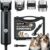 CGOLDENWALL Tosatrice Cani 300W, Basso Rumore, Cavo 3m, Cani Gatti | Pro, 2000-6600RPM Continua, 2 Lame Ceramiche, 2 Pettini (3/6, 9/12mm), Nero – B0G2X5WCH2