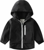 Volunboy Giacca Bambini con Fodera in Pile, Leggera Giaccone Antivento con Cappuccio e Tasche a Cerniera (2-8 Anni) – B0FP2KF9VL