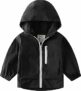 Volunboy Giacca Bambini con Fodera in Pile, Leggera Giaccone Antivento con Cappuccio e Tasche a Cerniera (2-8 Anni) – B0FP2KF9VL