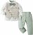 Volunboy Completo Elegante Bambino Camicie + Papillon + Gilet + Pantaloni, Ragazzo Abbigliamento 4 Pezzi Gentleman Cerimonia Nozze – B0DKBS827T