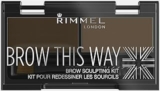 Rimmel London Kit Sopracciglia Brow This Way – Sopracciglia Perfette in 3 Step – Dark Brown – 17.2 g – B00MGK9Q9S