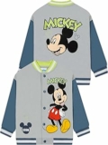 Disney Giubbotto Bomber Bambino Mickey Mouse, Giacca Mickey Per Bambini, Giacca Baseball Cotone Estiva – B0FQ5THHW3