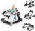 COSTWAY Girello per Bambini 4 in 1, Altezza e Velocità Regolabili (Bianco) – B0BT799BR3