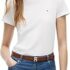 Tommy Hilfiger Donna T-Shirt Maniche Corte New Slim Cody con Scollo a V – B0D5HN9H27