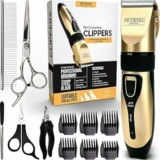 PetKing Tosatrice Professionale per Cani – Kit di Toelettatura Premium per Cani e gatti con Pelo Folto, Tosatrice per Animali Domestici Silenziosa e Senza Fili, Tagliacapelli a Bassa Rumorosità – B0B6W8SXLW