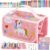KINSPORY Unicorno Bambina Regalo, Valigetta colori Bambina, Baligetta Colori per Bambini, Valigetta Pennarelli Colori Bambini, Set scuola Cancelleria – B0FC5KTFGY