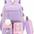 Seven Zaino Doppio Lilo & Stitch Scomparto Estensibile, Lilla, Maxi Capienza, Schienale Preformato, Bambina, Scuola Elementare – B0F9B29NNF