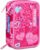 Mitama Astuccio Scuola 3 Scomparti, TRIPLO FURRYPINK, Contenuto 47 pz, Completo di Matite, Pennarelli, Portapenne Scuola Elementare Bambina – B0F679PMH2