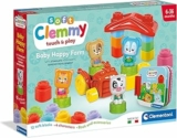 Clementoni Soft Clemmy – Touch & Play, Baby Happy Farm, Fattoria Sensoriale, Play Set Prima Infanzia Made in Italy Bambini 6-36 Mesi, Mattoncini 100% Lavabili, Gioco per Sviluppare la Manualità, 17884 – B0C7HBQ79S