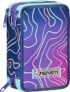 Seven Astuccio Scuola Elementare, 3 scomparti, Medie, con Matite, Pennarelli, Penne, 3 Zip, Mapset Girl, Bambina, Ragazza, viola/azzurro – B0CYTHS1XS