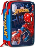 Seven Spiderman Astuccio Scuola 3 Zip, Blu, Portapenne Triplo Scomparto Completo Di Penne, Matite, Colori, Accessori Zaino, Scuole Elementari, Bambino – B0F99ZQ11J